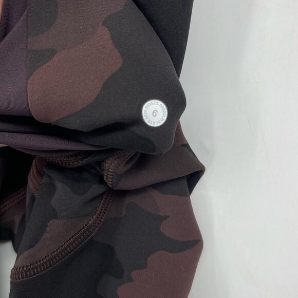 Lululemon Invigorate High Rise Tight 25" Camo Brown Earth Size 6 Everlux - Picture 4 of 9